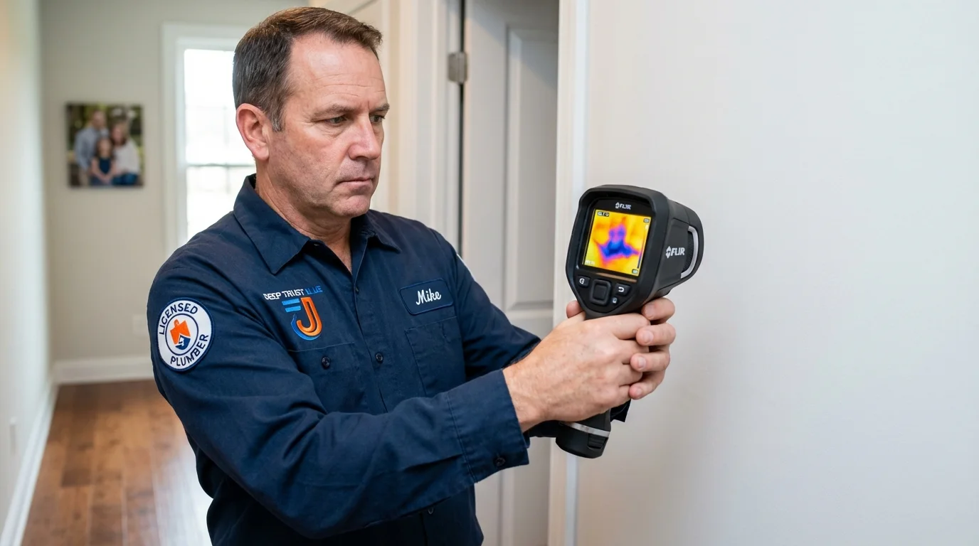 Thermal imaging leak detection by Johns Plumbing LLC in Mona